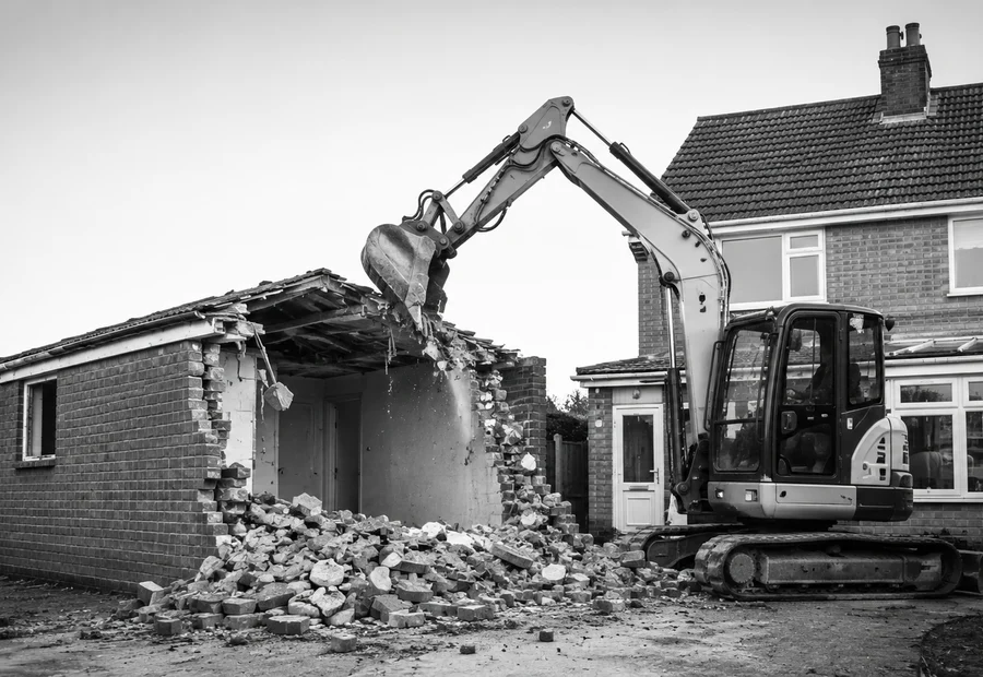 Garage demolition